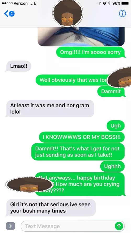 Wife sent this to her cousin a few years back by accident. 