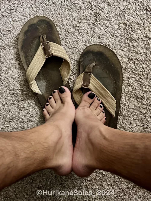 You see out in public wearing these sandals. What’s your next move?