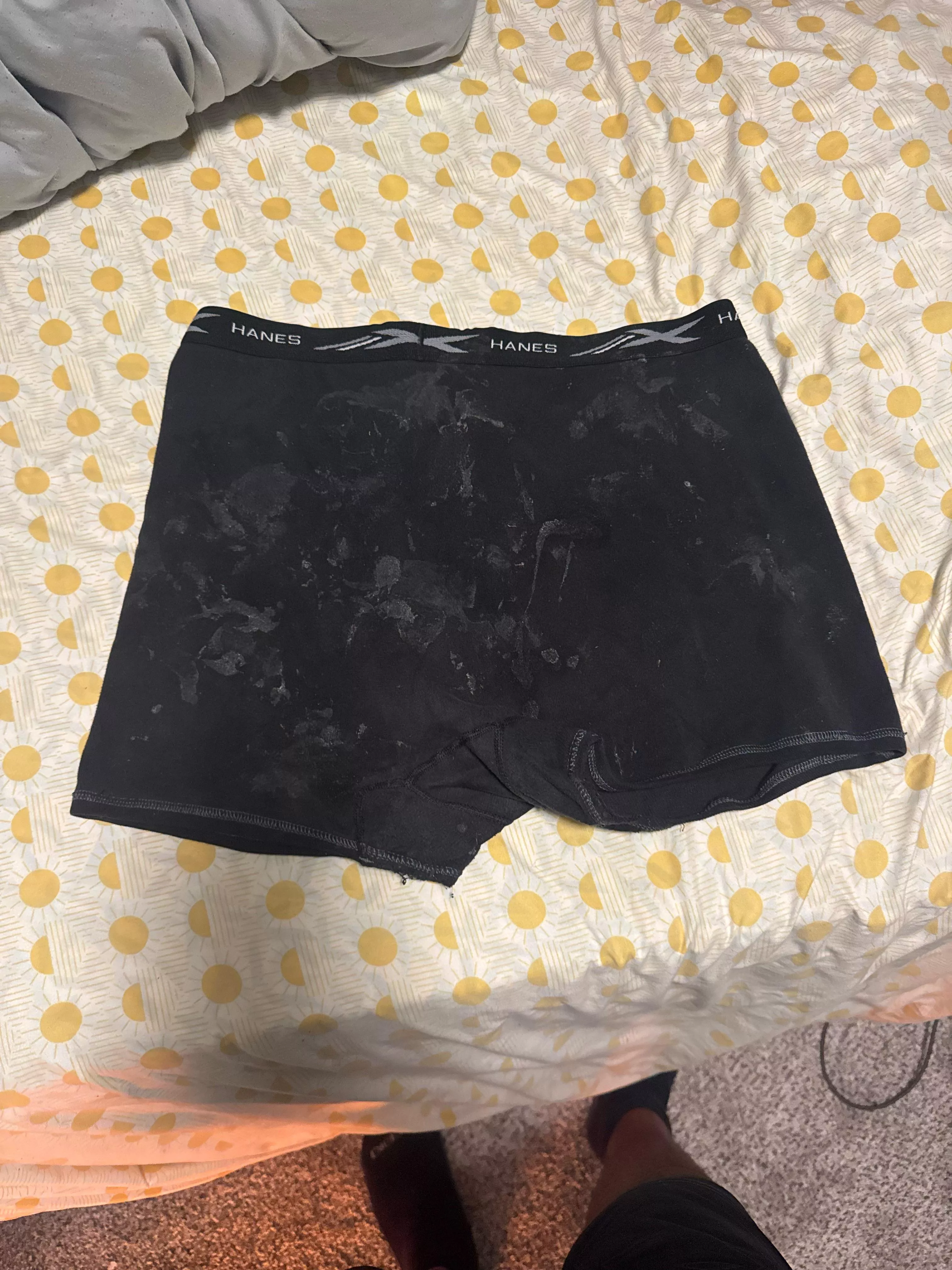 (18) Day 3 of nutting on my cum undies 
