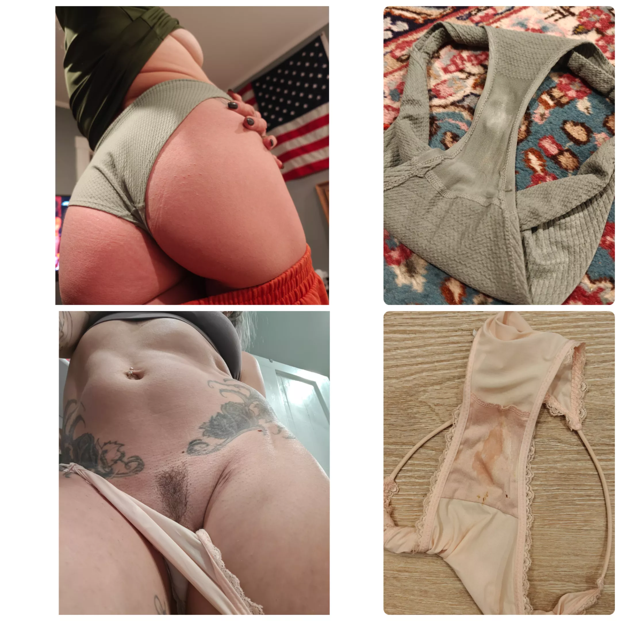 2 fullbacks available @ 24hrs/1day each • $45 for 1 OR $75 for both .... And both panties include very generous digital files and DISCREET priority shipping [USA] • Cum get spoiled by this naughty MILF 