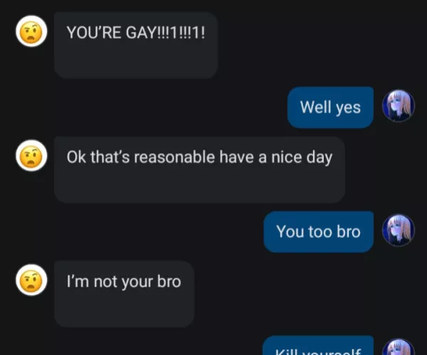 A nice conversation with the 