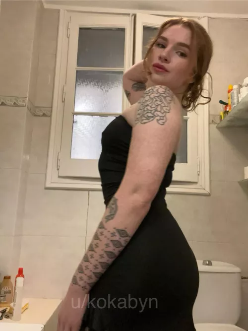 Always in a black dress 