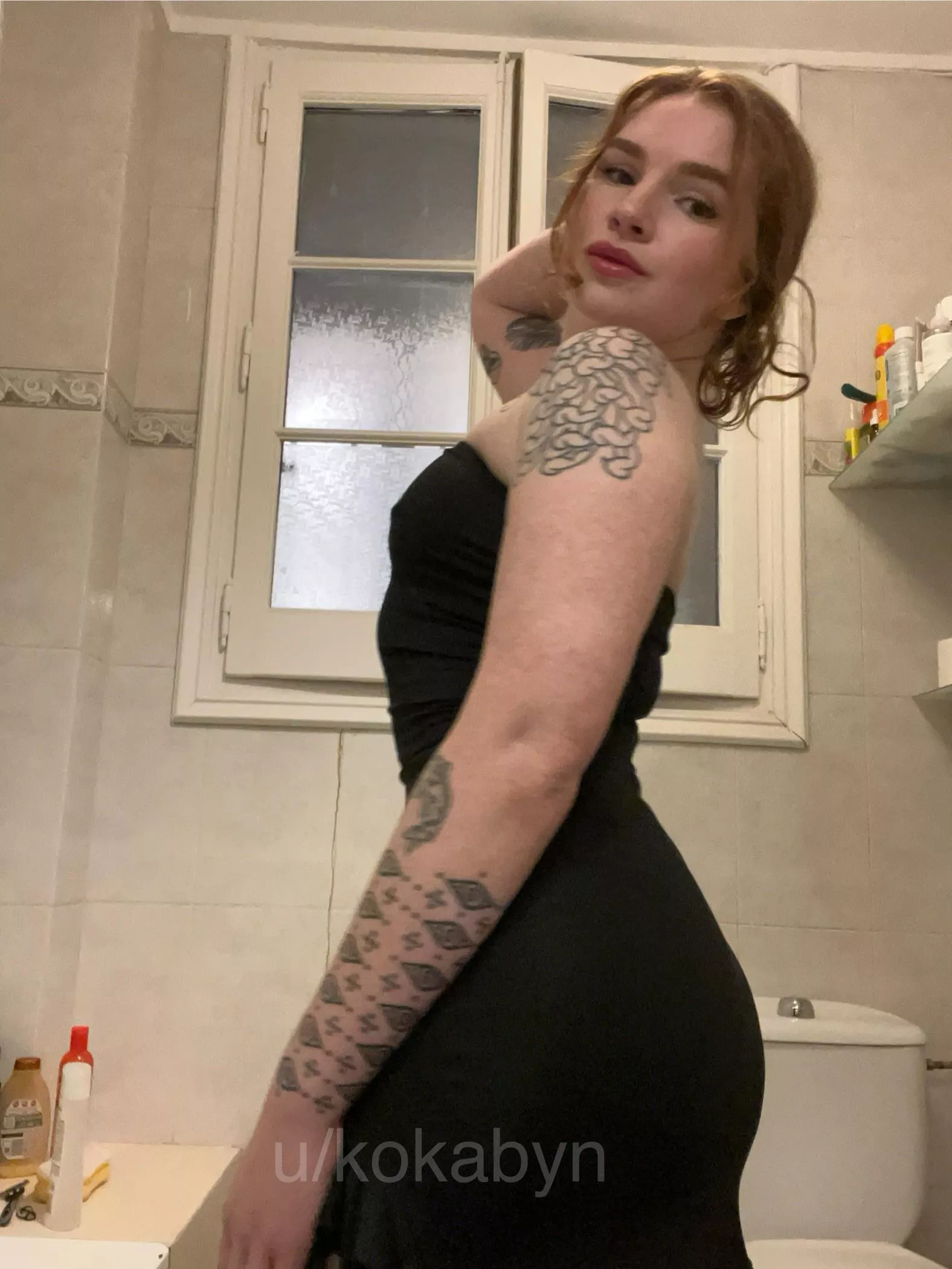 Always in a black dress 