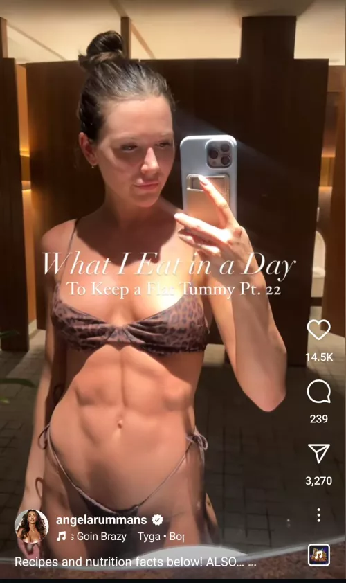 Angela Rummans BB20 is absolutely ripped these days 