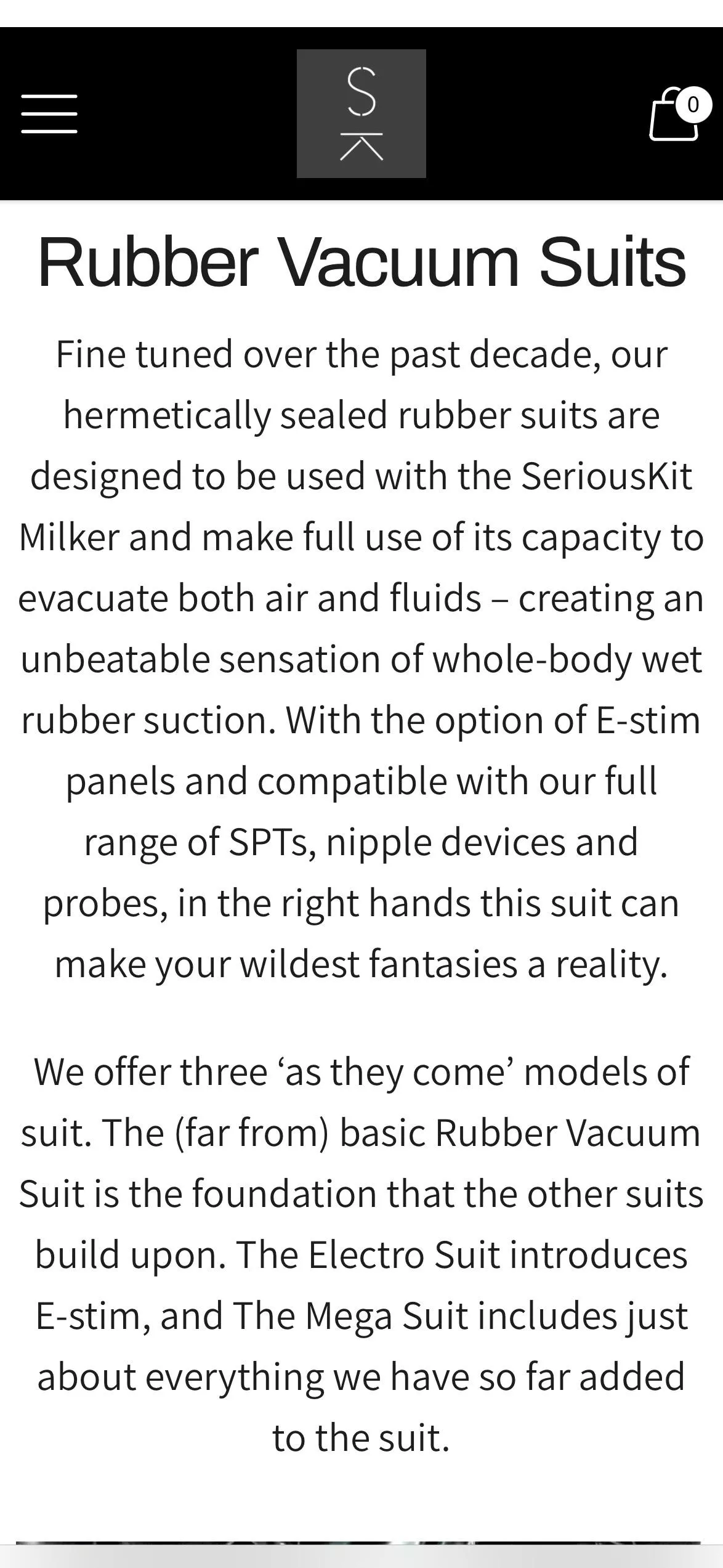 Anyone heard of Rubber Vacuum Suits? 