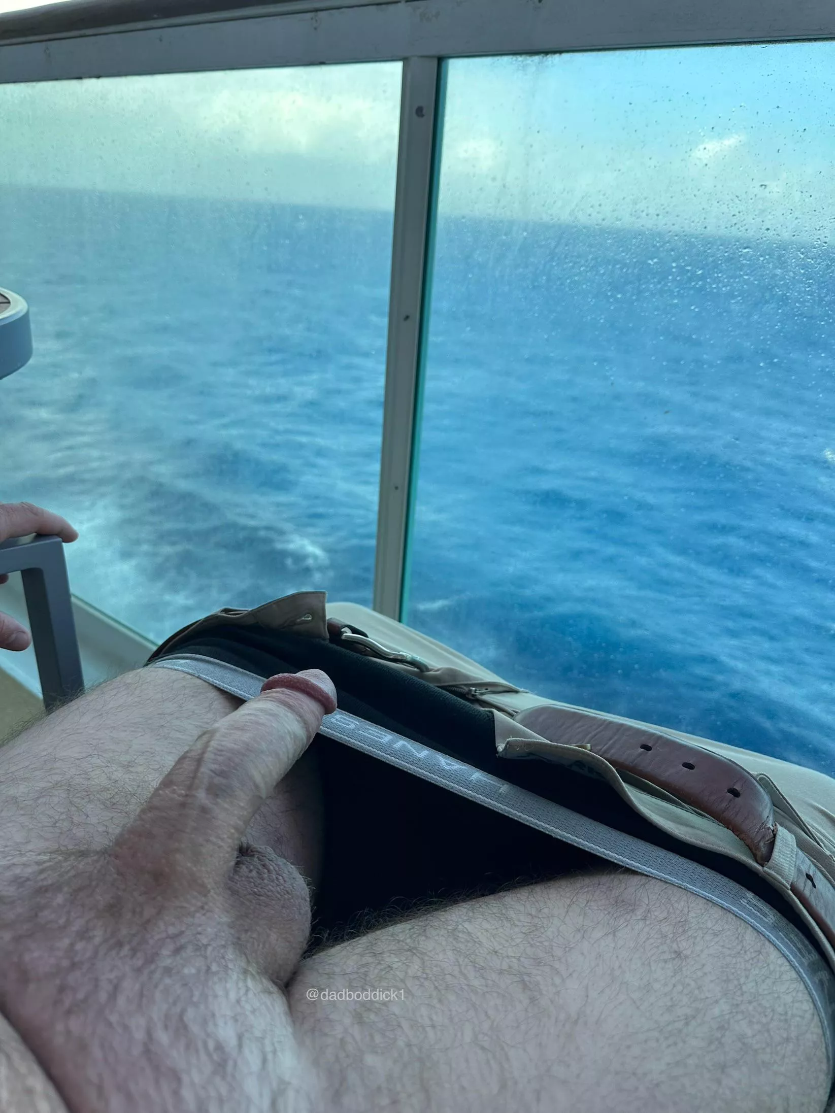 Balcony fun time on cruise last week.  Wish I had company!