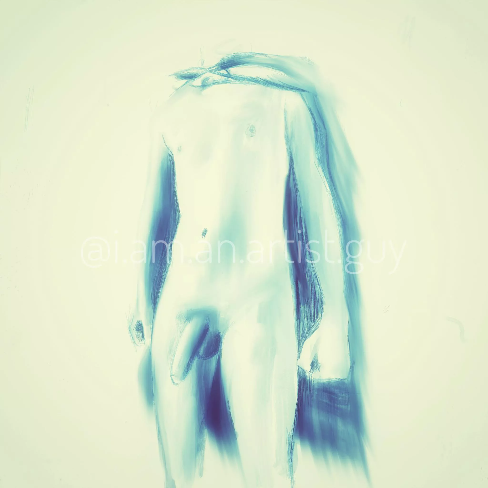 Blue Nude ( cheap costume) 