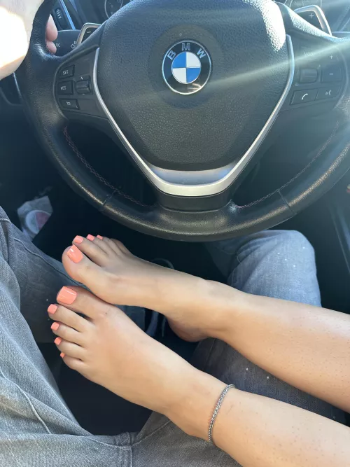 Can I give you a footjob in the car?