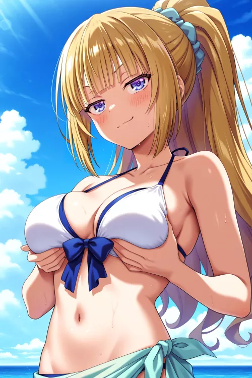 cant believe a girl like her hadn’t heard about the body thieves at the beach! everyone is expected to wear their protective plug so somebody can’t swim up underwater and steal your body! she mustve had too much pride for a buttplug! not me! as soon