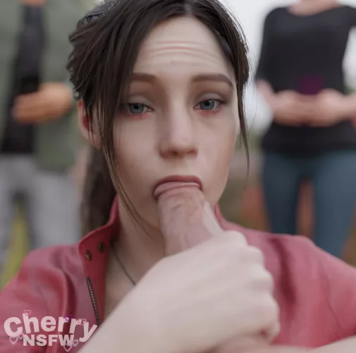 Claire doesn't mind a crowd! (Cherrynsfw01)