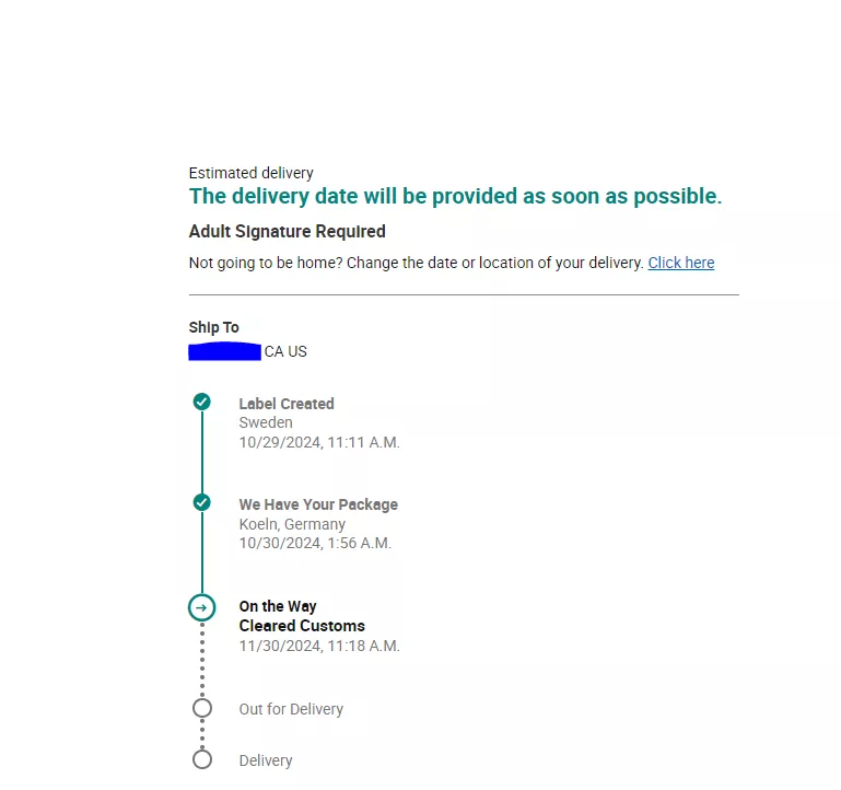 Cleared Customs after a month - Don't give up hope y'all lol