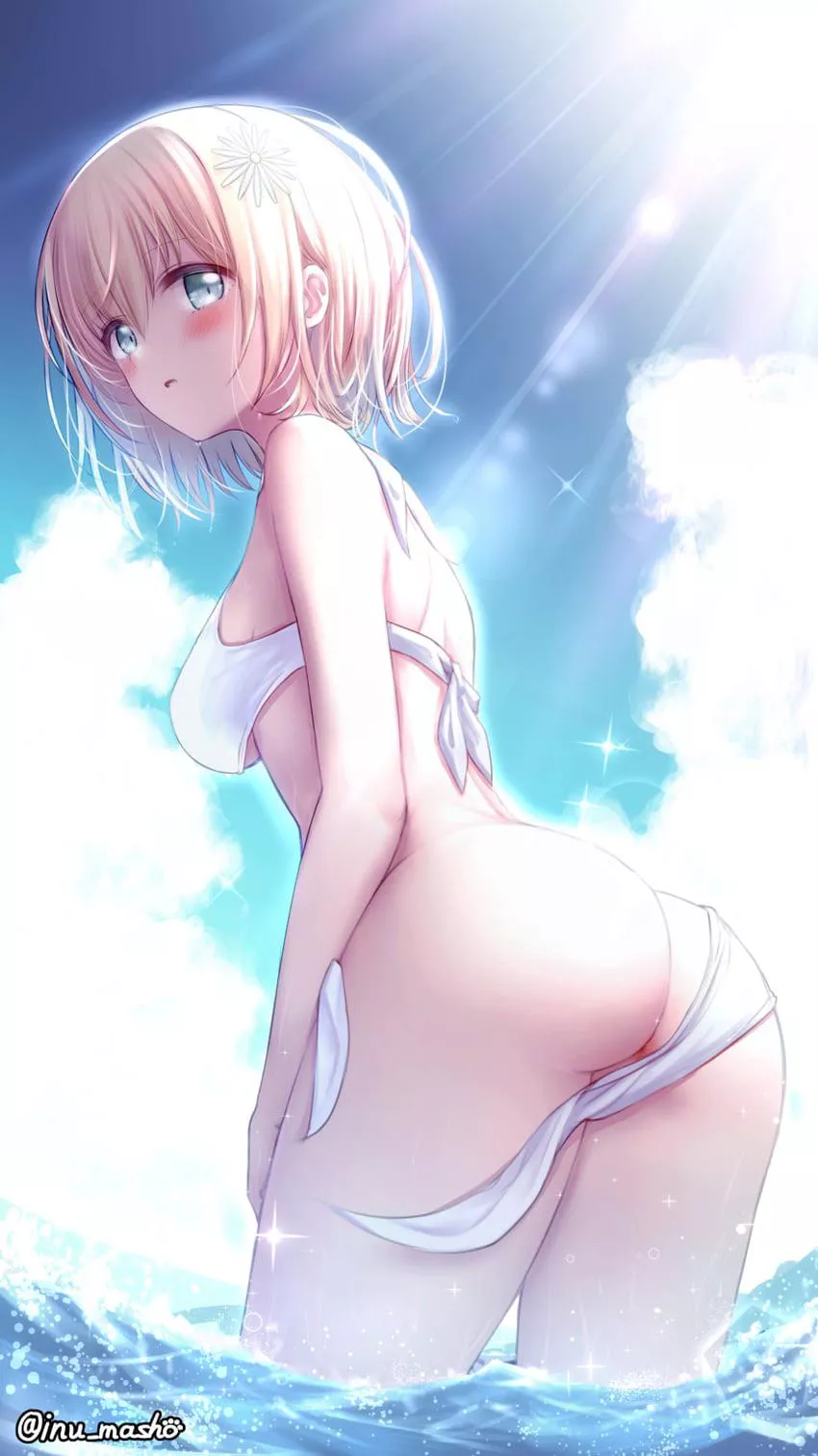 Cute Blonde Losing Her Bikini [Original]