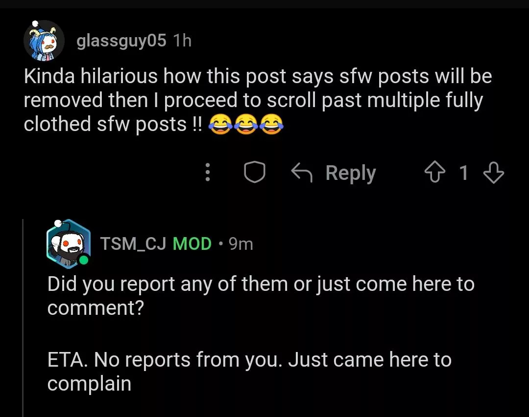 Don't be like u/glassguy05. If you see something, report it. 