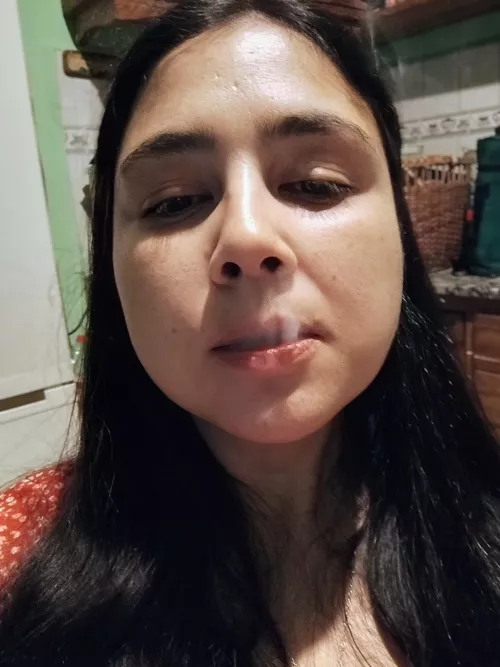 Enjoying the taste of this delicious 