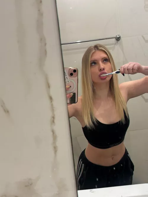 [F] 4 [M] This toothbrush isn’t the only thing I’m good at putting in my mouth, wanna know what else?