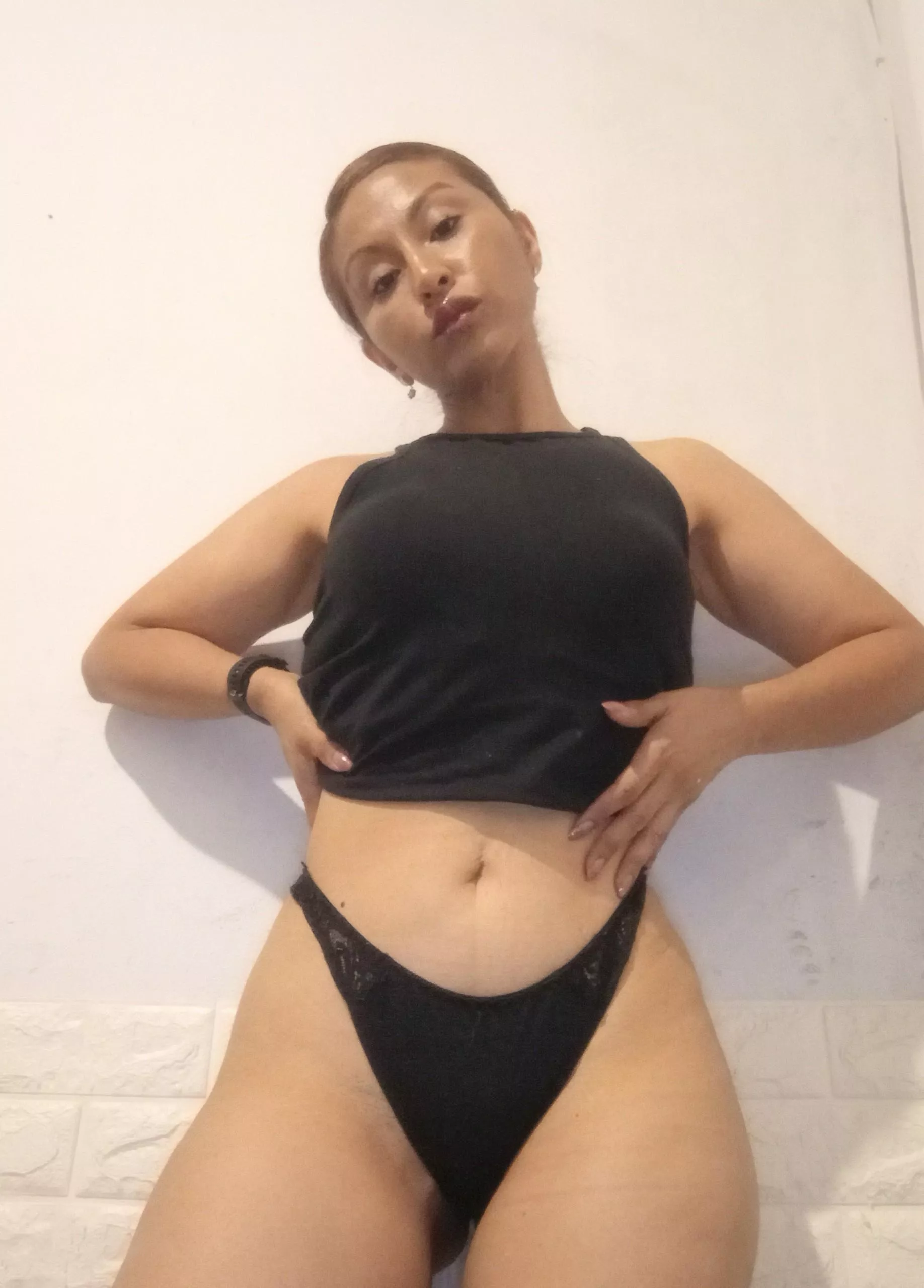 Find out what's under my black thong