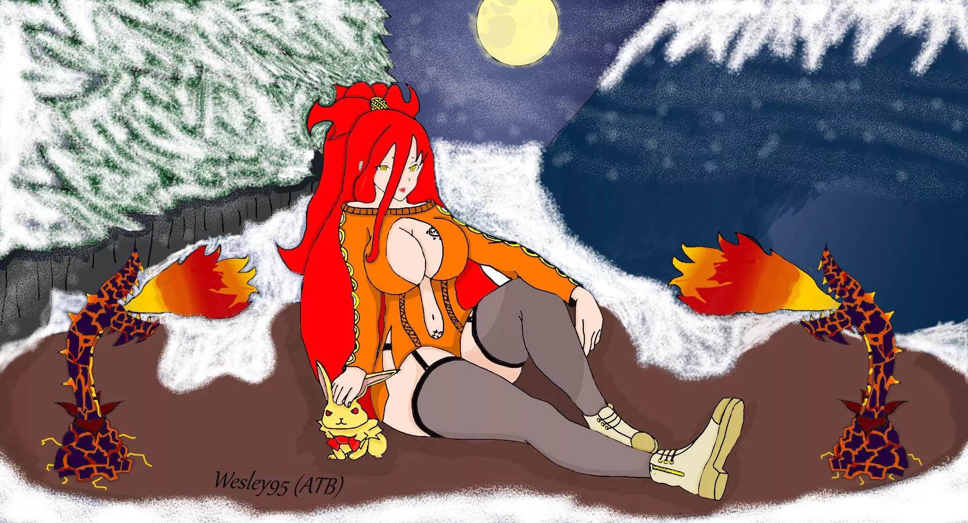 First Submission for Astaroth’s Hellfire Winter Fan Art Contest! By Wesley95 