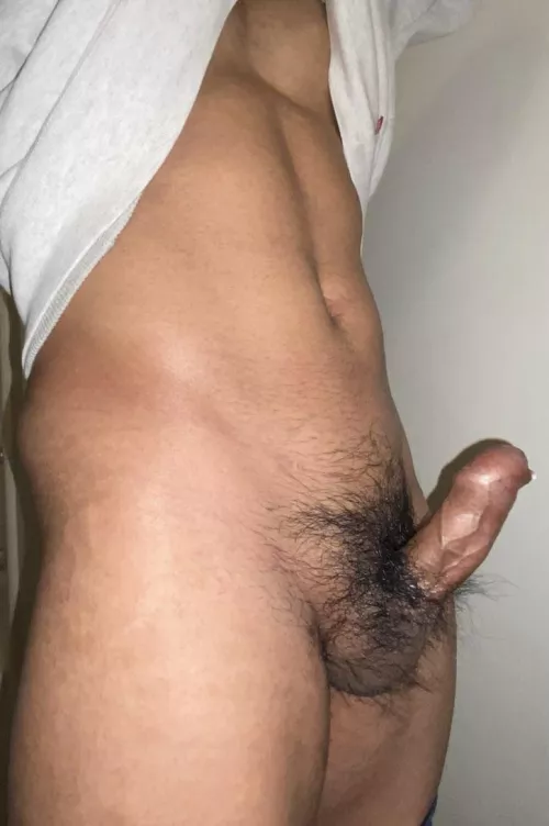 Fit body with a tight solid cock