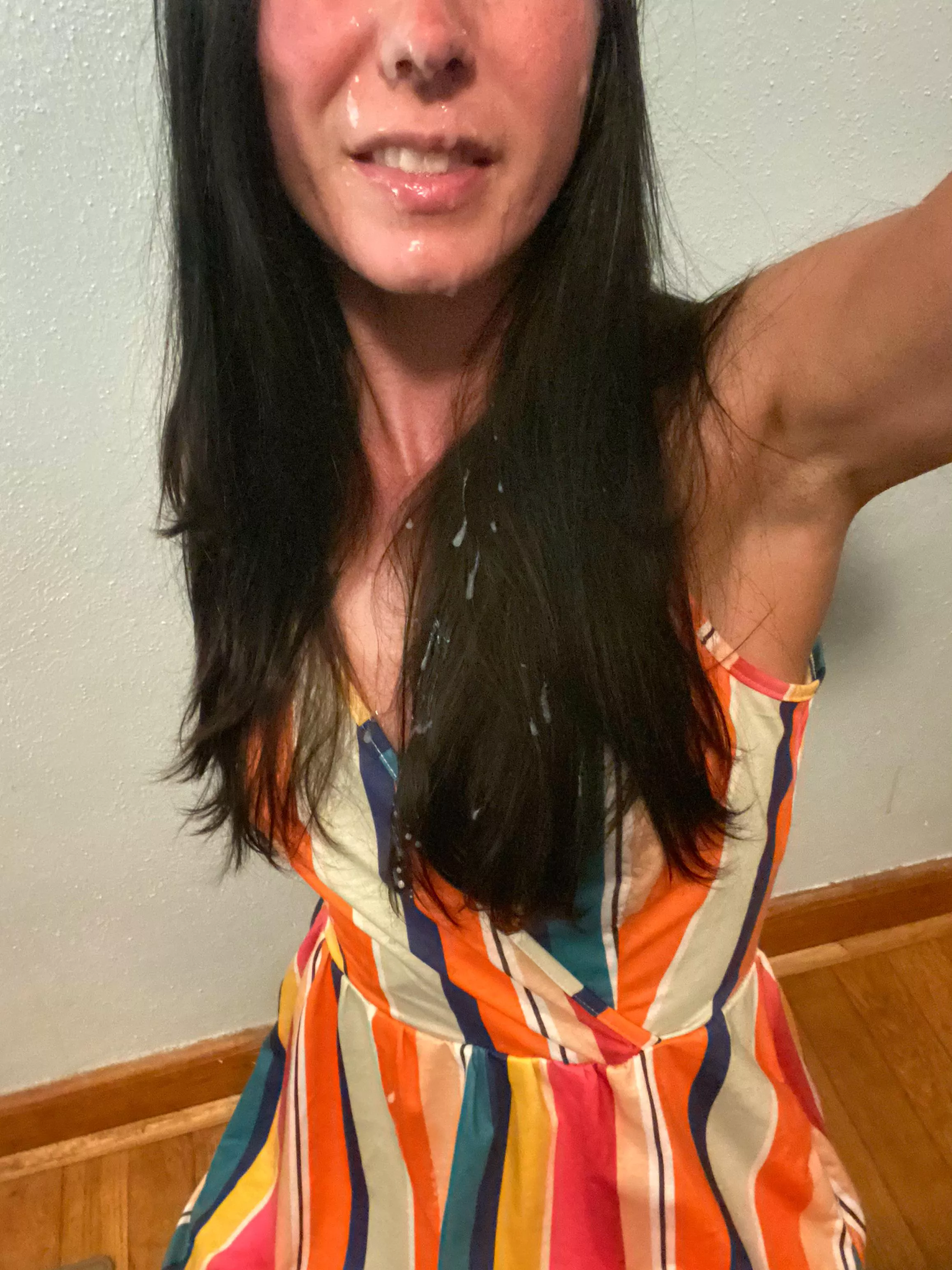 Forgot to put my hair up for this!