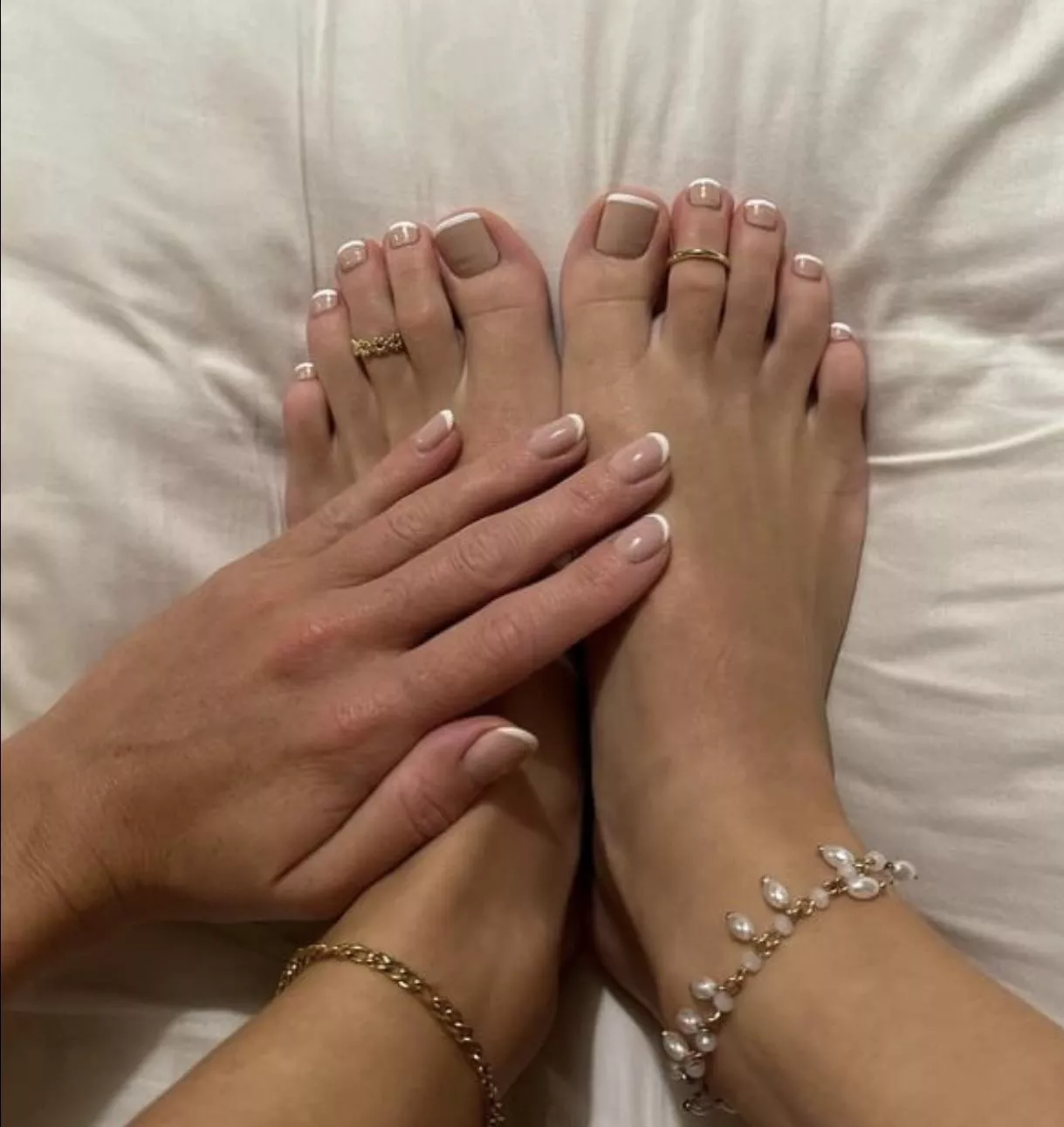 French tip hands and toes
