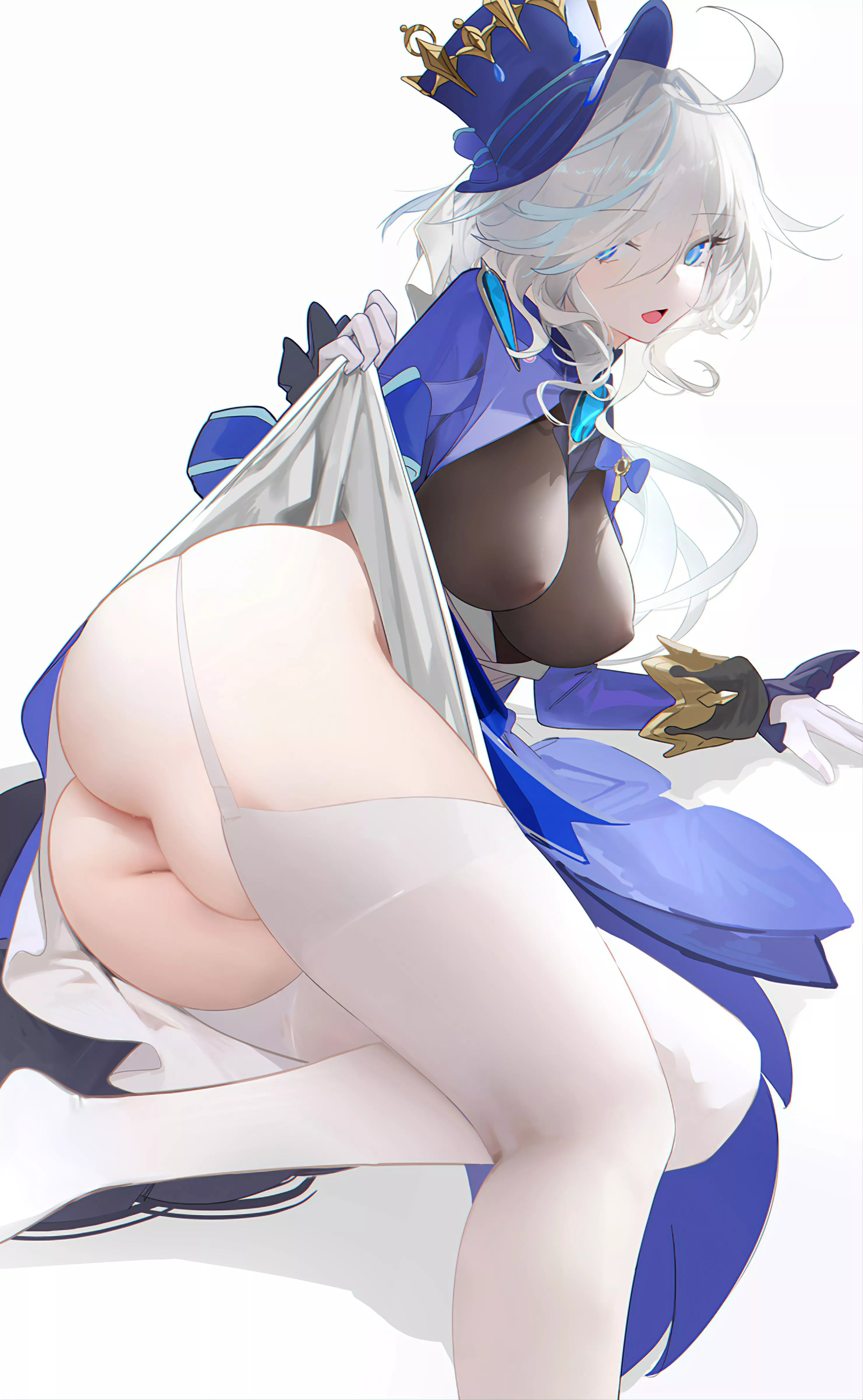 Furina showing her thick thighs 