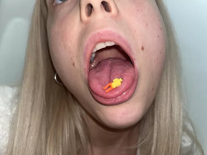 He stuck to my drooling tongue like a helpless fly