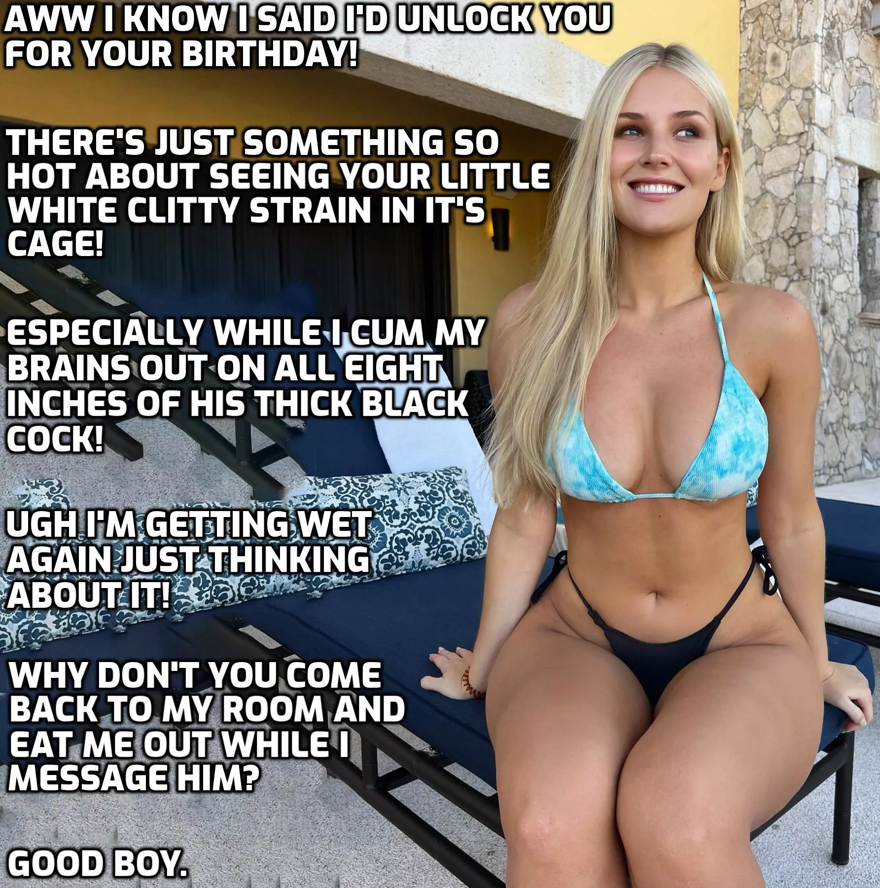 Her pleasure is more important than yours.