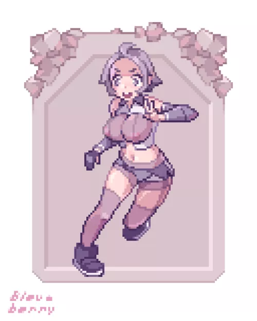 I made some... small changes to the outfit of the gym trainer from Sword and Shield 😐