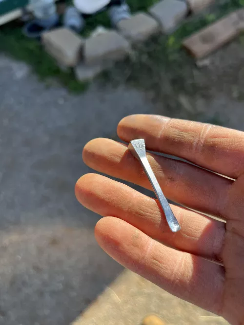 I saw some horseshoe nail picks and tampers on Amazon and I decided to make one since I’m a farrier. 