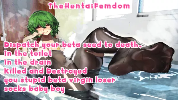 I want you to ruined spurt into toilet, dispatch your watery weak beta spermmies into toilet for me and my socked feet baby! I want you to ruined spurt into toilet, dispatch your watery weak beta spermmies into toilet for me and my socked feet baby!