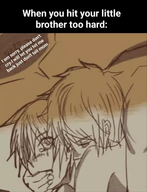 Just normal sibling things.