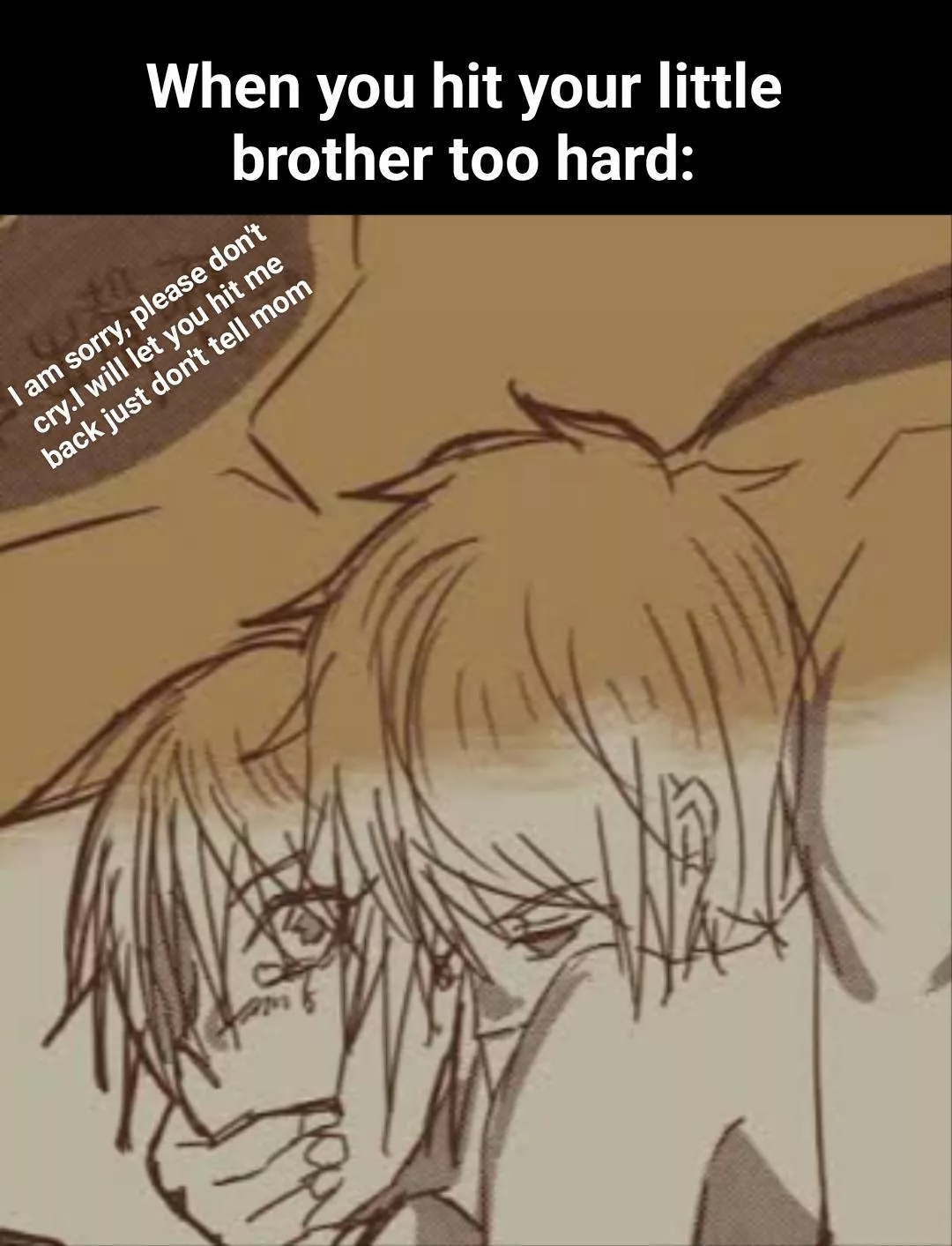 Just normal sibling things.