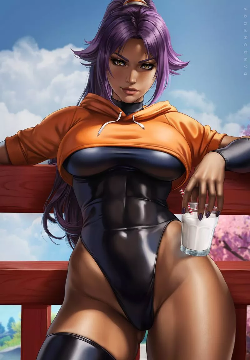 Latex Leotard (Shihouin Yoruichi) [dandonfuga]