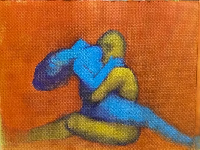 Lovers - painted sketch by me
