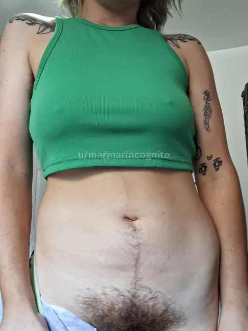 Lucky little trail leading down my tummy