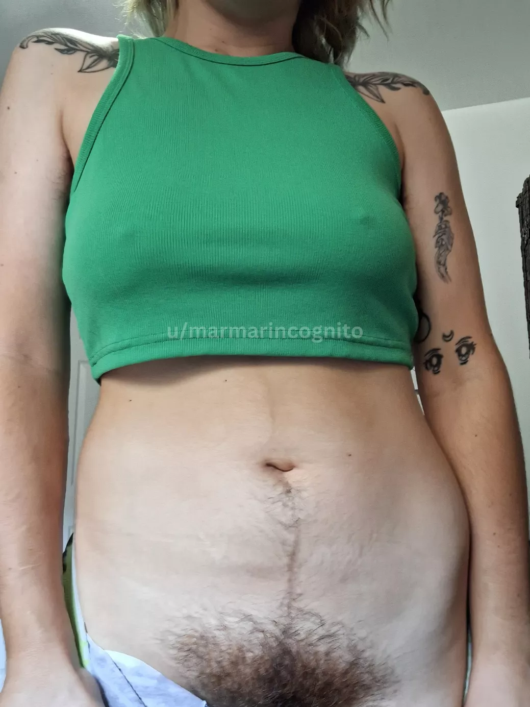 Lucky little trail leading down my tummy