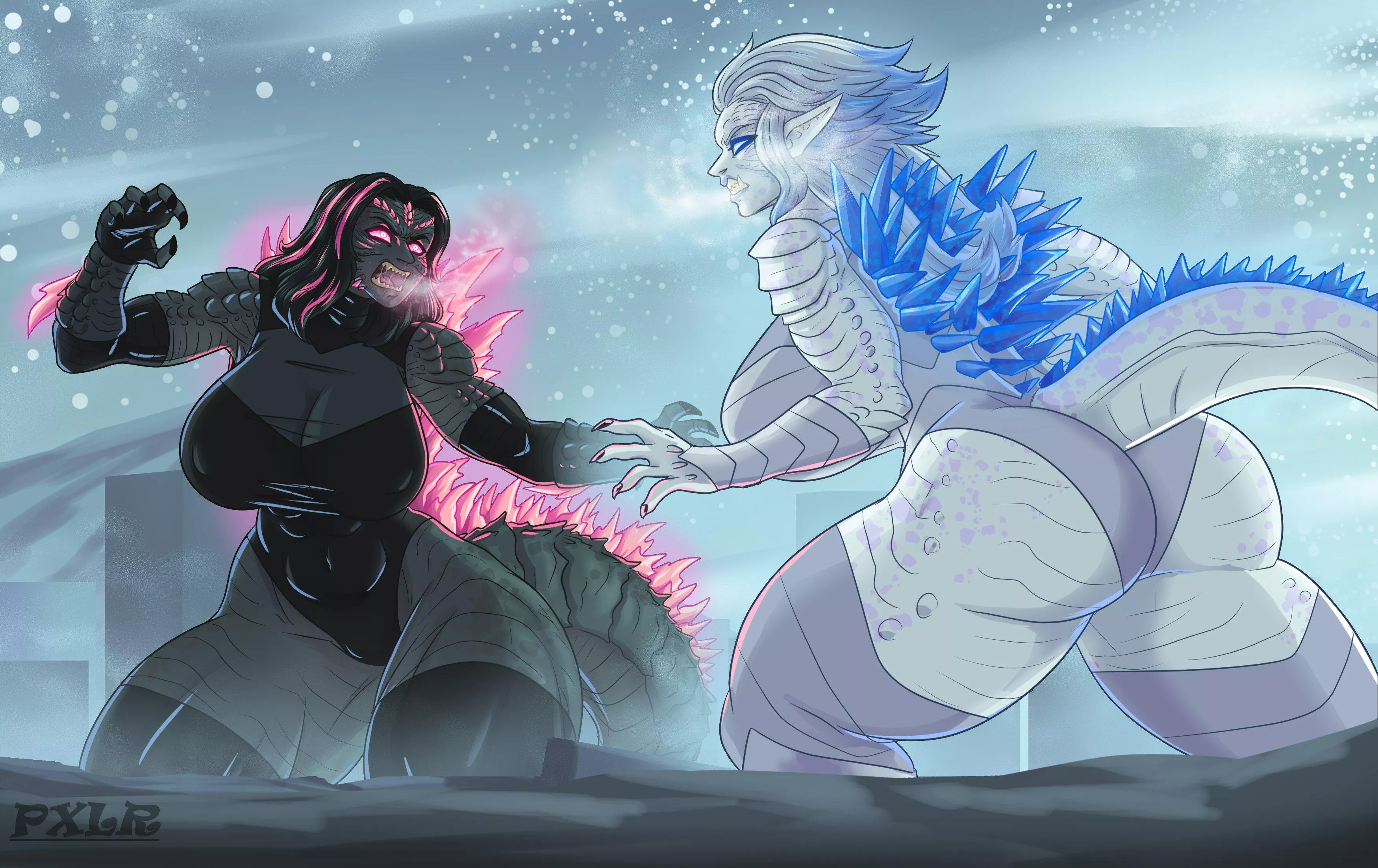 Milfzilla vs Shimommy [FF] (Godzilla) (@PXLR29)