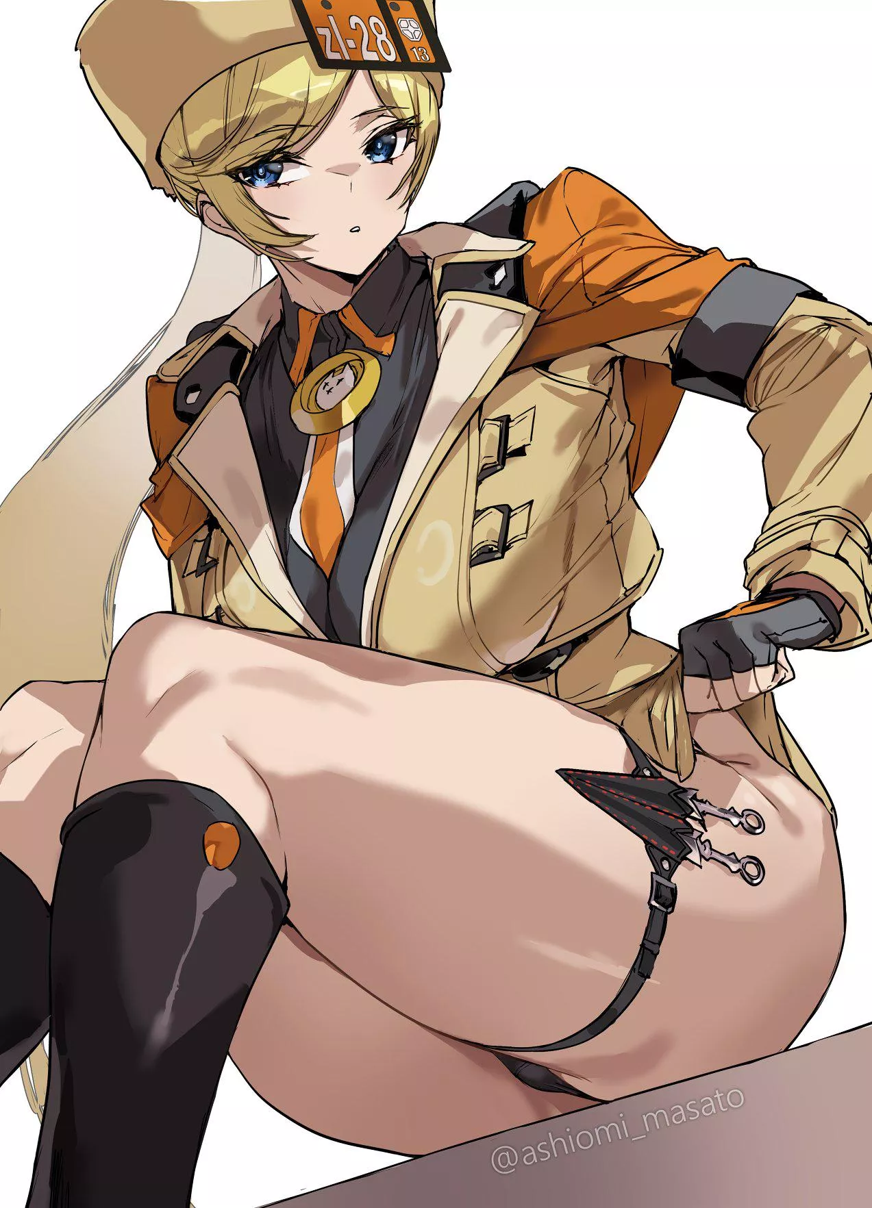 Millia with a garter (Ashiomi Masato)