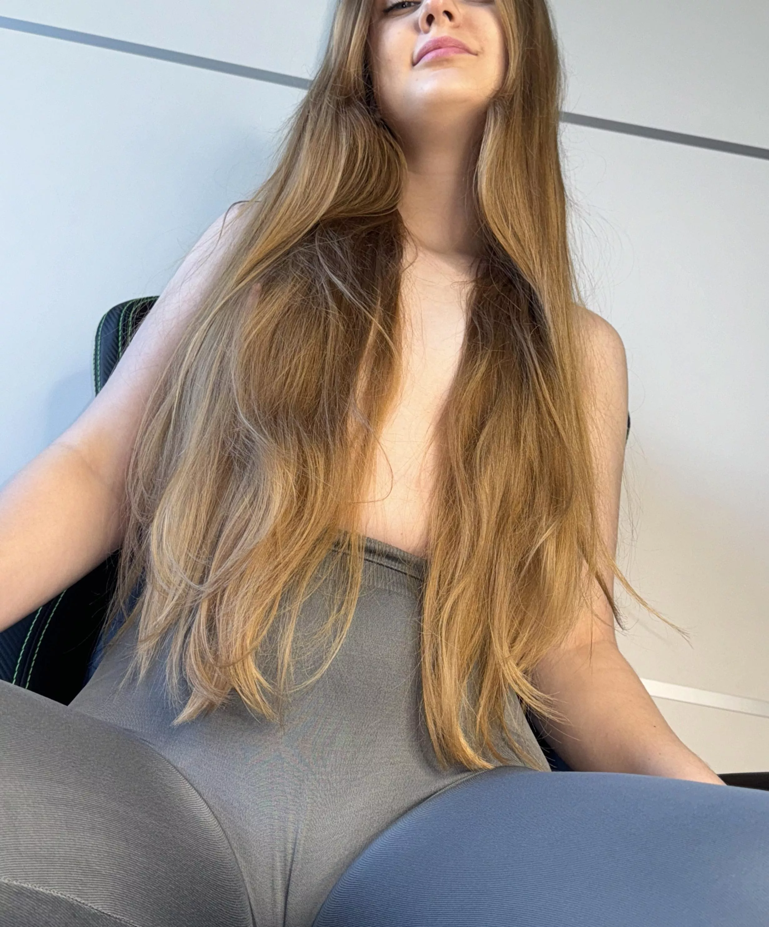 My camel toe and really long hair