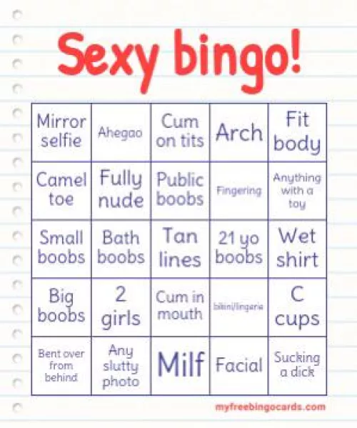 My first bingo card if anyone would like to help?