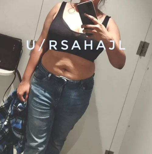 My (hotwife) girlfriend thinks she's gaining weight. What do you think? From Patna ♥ 