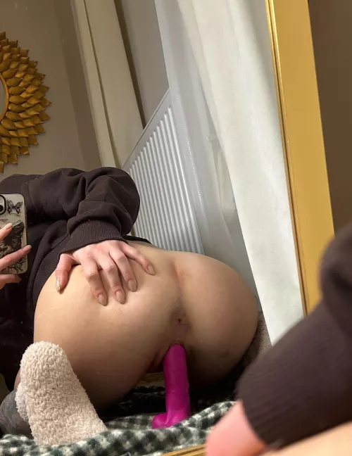 My pussy is enjoying this nice pink dildo