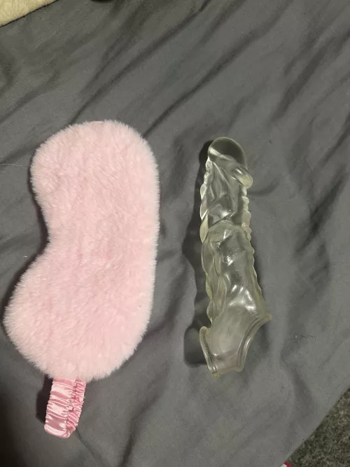 My wife likes too wear the mask while I use the sleeve 