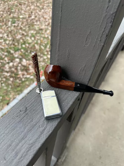 New pipe day! About to break in this Royal Ascot Supreme Bulldog with some Peterson standard mixture. 