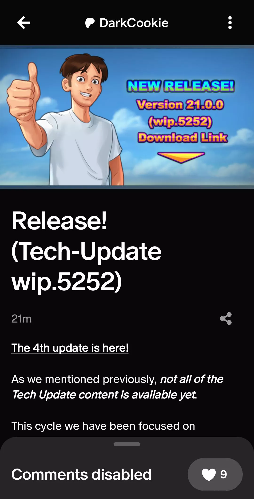 New update finally out 