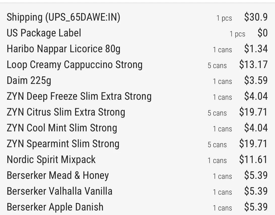 Newest SnusMe Order!