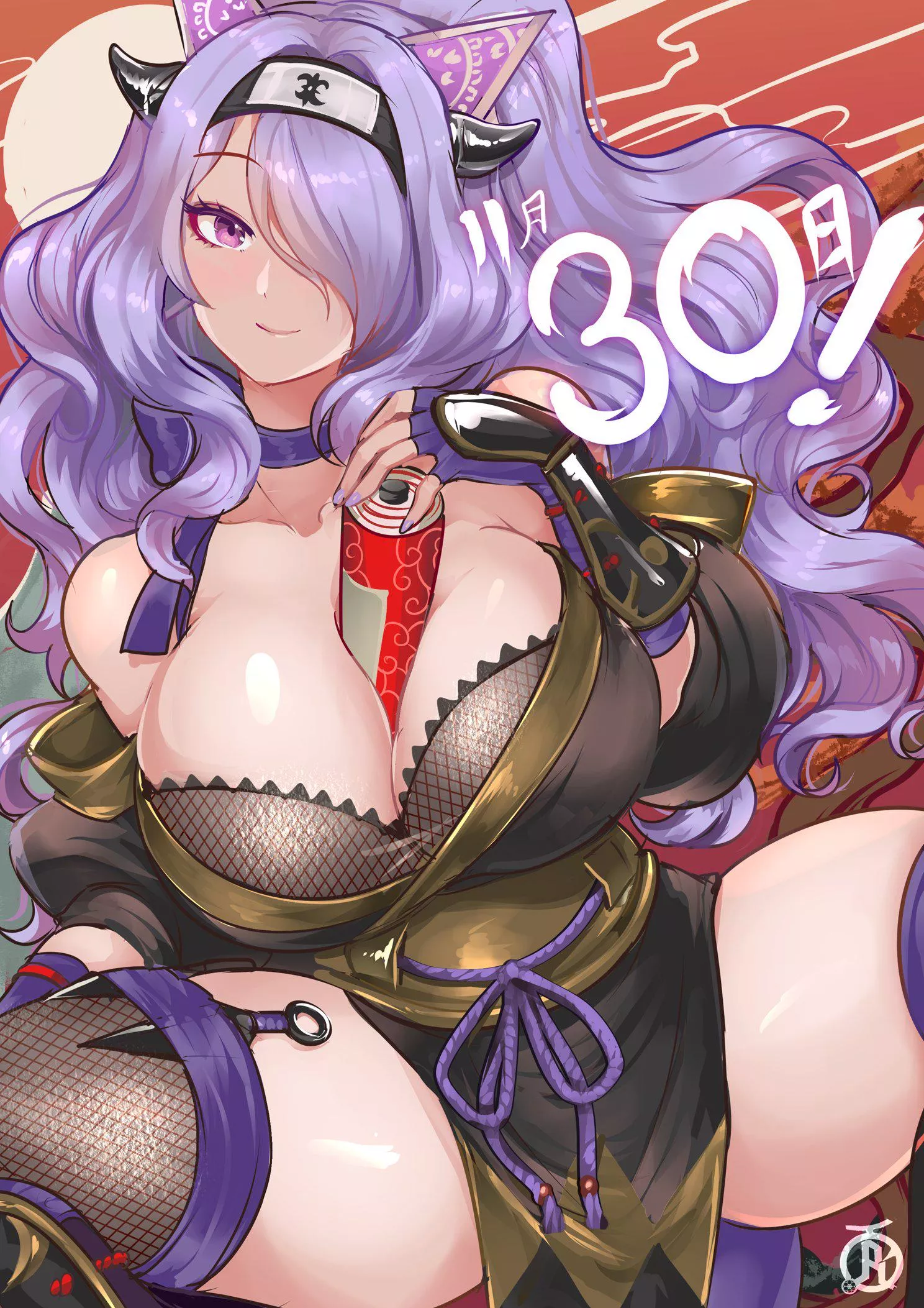 Ninja Camilla for her birthday by (@revolverwing)