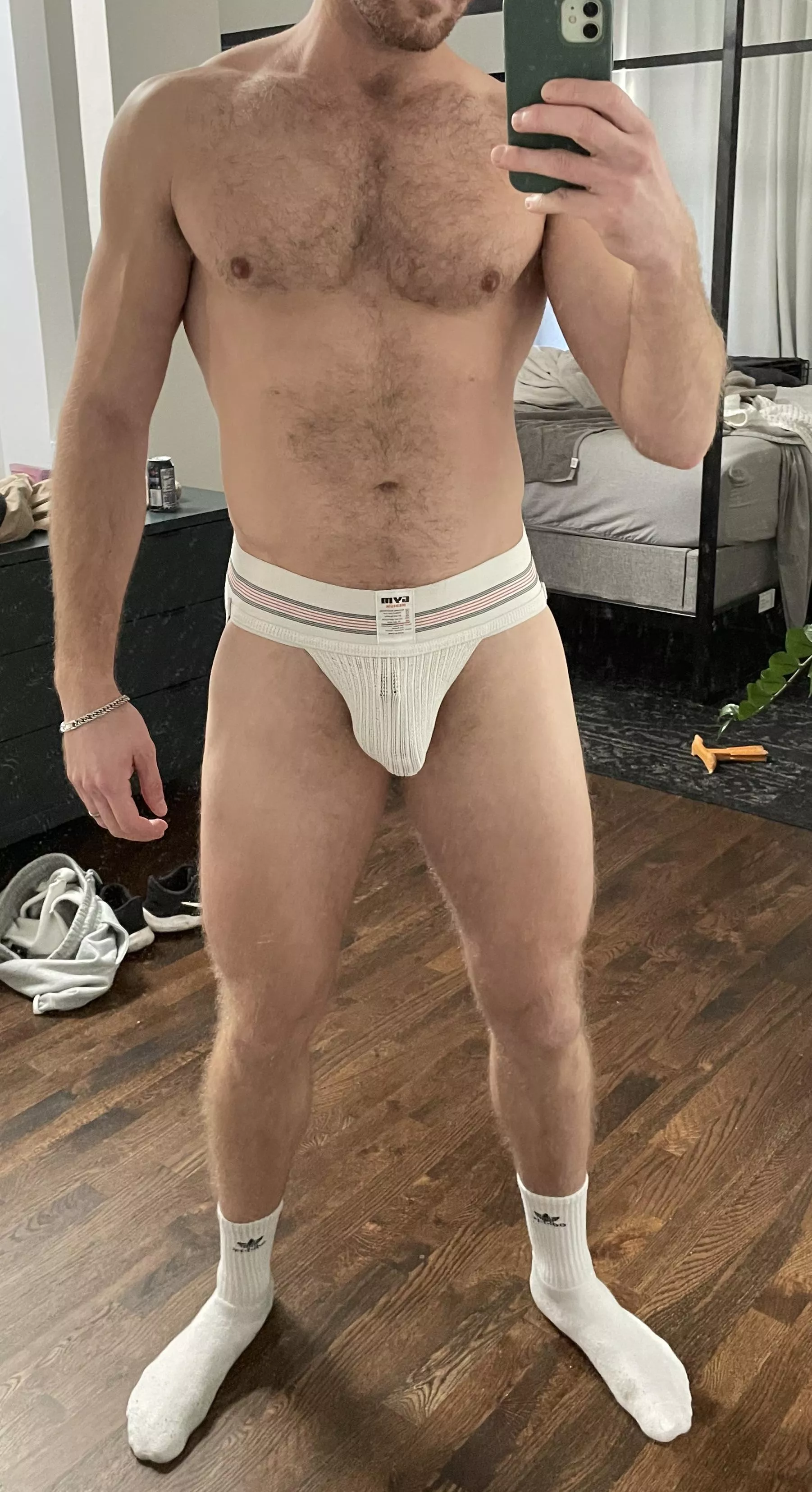 No one in the locker room can tell I’m caged, can they? 😅