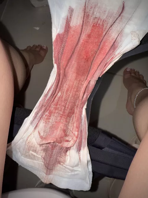 pov: you’re standing over me as I remove my day 2 pad.. 🥹 did I bleed enough for you? 