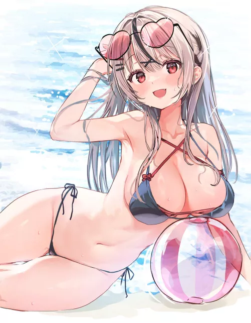 [Sakamata Chloe] Enjoying the beach
